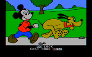 Mickey's Space Adventure for IBM PC/Compatibles - Instead of typing you can highlight words to form commands.