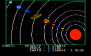 Mickey's Space Adventure for IBM PC/Compatibles - A map of the planets.