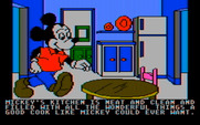 Mickey's Space Adventure for IBM PC/Compatibles - Be sure to explore the house and take any items that will help on your adventure...
