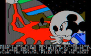Mickey's Space Adventure for IBM PC/Compatibles - A crystal surrounded by lava!