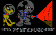 Mickey's Space Adventure for IBM PC/Compatibles - Luckily I have a flashlight, it's dark here!