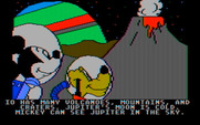 Mickey's Space Adventure for IBM PC/Compatibles - Jupiter can be seen in the background...