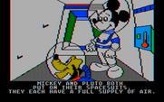 Mickey's Space Adventure for IBM PC/Compatibles - Don't forget to wear a spacesuit when exploring!