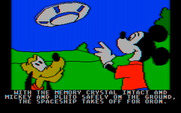 Mickey's Space Adventure for IBM PC/Compatibles - The spaceship takes off...
