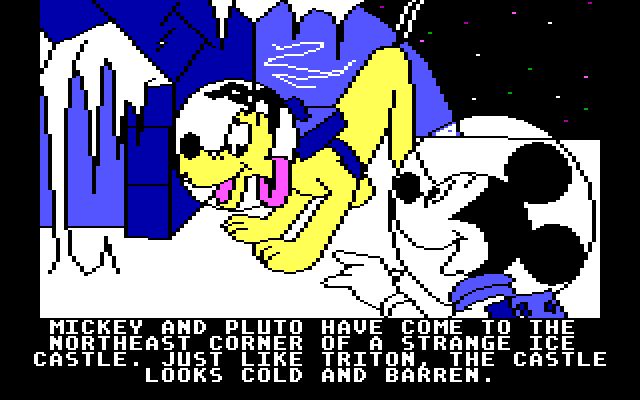 Mickey's Space Adventure IBM PC/Compatibles Screenshot: Looks like I found a way in!