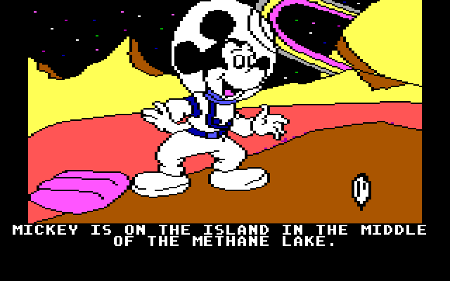 Mickey's Space Adventure IBM PC/Compatibles Screenshot: It's another crystal!