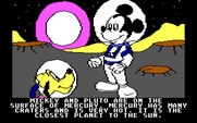 Mickey's Space Adventure for IBM PC/Compatibles - This planet has numerous craters...