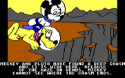 Mickey's Space Adventure for IBM PC/Compatibles - Anything in the chasm? Is there a way to climb down?