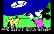 Mickey's Space Adventure for IBM PC/Compatibles - The spaceship takes off...