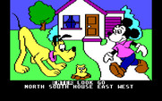 Mickey's Space Adventure for IBM PC/Compatibles - The front of Mickey's house.