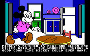 Mickey's Space Adventure for IBM PC/Compatibles - Exploring the kitchen...