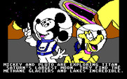 Mickey's Space Adventure for IBM PC/Compatibles - Time to explore Titan, Saturn's largest moon...