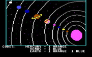 Mickey's Space Adventure for IBM PC/Compatibles - A map of the solar system...