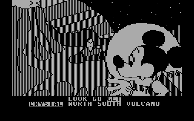 Mickey's Space Adventure IBM PC/Compatibles Screenshot: It's a crystal! But how to get it?