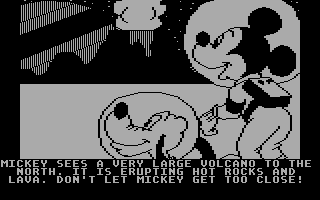 Mickey's Space Adventure IBM PC/Compatibles Screenshot: A nice view of Jupiter from here...