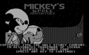 Mickey's Space Adventure for IBM PC/Compatibles - Title screen.