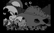 Mickey's Space Adventure for IBM PC/Compatibles - An alien suns itself on Mercury...
