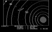 Mickey's Space Adventure for IBM PC/Compatibles - A map of the solar system...