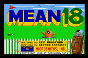 Mean 18 for Apple IIgs - Title screen.