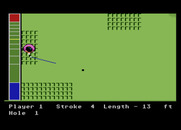 Mean 18 for Atari 7800 - Putting on the first green.