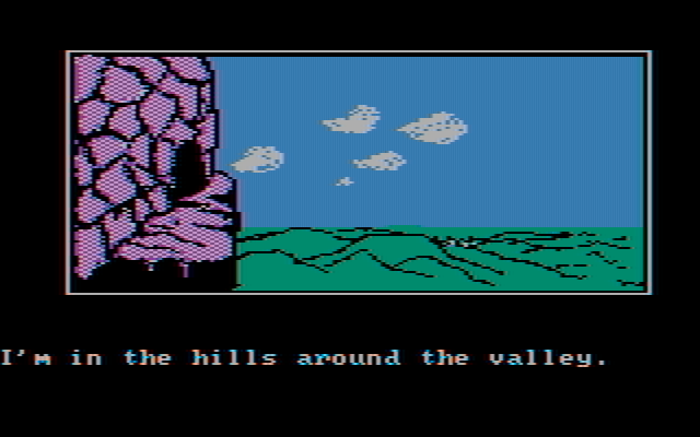 Questprobe featuring Human Torch and the Thing IBM PC/Compatibles Screenshot: Another cave...