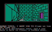 Questprobe featuring Human Torch and the Thing for IBM PC/Compatibles - Hmm, a lever...what does this do?