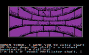 Questprobe featuring Human Torch and the Thing for IBM PC/Compatibles - Heading down a shaft...