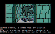 Questprobe featuring Human Torch and the Thing for IBM PC/Compatibles - A crash landing...