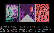 Questprobe featuring Human Torch and the Thing for IBM PC/Compatibles - A large fire and a bio gem!