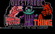 Questprobe featuring Human Torch and the Thing for IBM PC/Compatibles - Title screen.