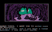 Questprobe featuring Human Torch and the Thing for IBM PC/Compatibles - Exploring a cave...