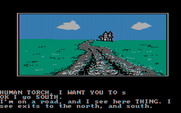 Questprobe featuring Human Torch and the Thing for IBM PC/Compatibles - The castle in the distance...