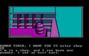 Questprobe featuring Human Torch and the Thing for IBM PC/Compatibles - Gun powder? I could use some of that!