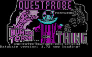 Questprobe featuring Human Torch and the Thing for IBM PC/Compatibles - Title screen.