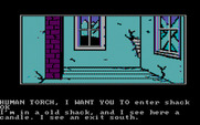 Questprobe featuring Human Torch and the Thing for IBM PC/Compatibles - Inside the shack.