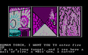Questprobe featuring Human Torch and the Thing for IBM PC/Compatibles - It's a wall of fire!