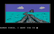 Questprobe featuring Human Torch and the Thing for IBM PC/Compatibles - The castle in the distance!