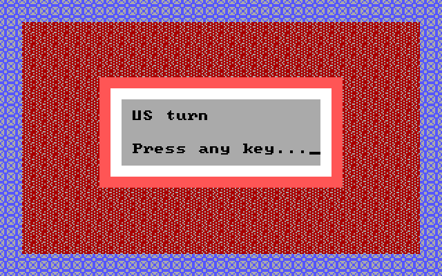 Gulf Strike IBM PC/Compatibles Screenshot: Ready for the US turn to begin?