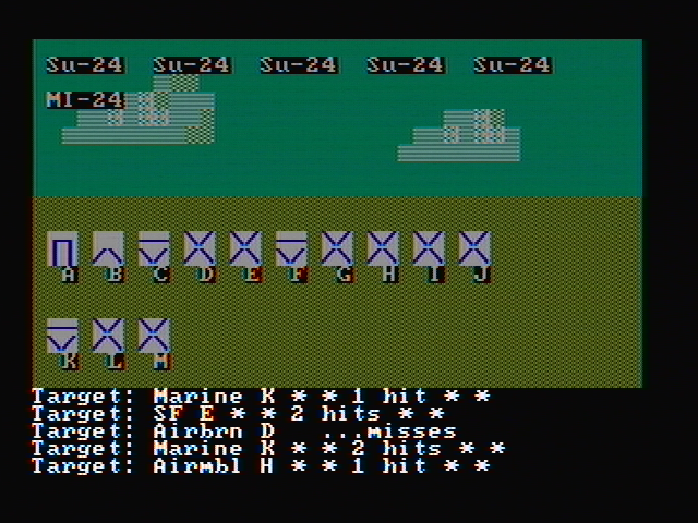 Gulf Strike IBM PC/Compatibles Screenshot: A battle has begun.