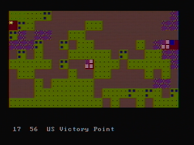 Gulf Strike IBM PC/Compatibles Screenshot: Viewing different locations.