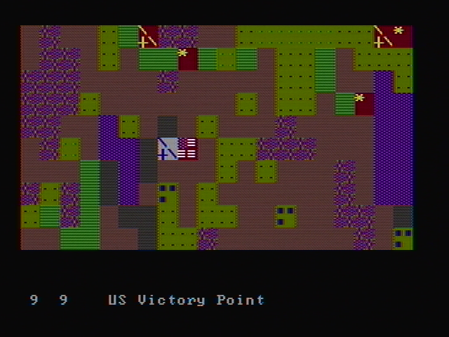 Gulf Strike IBM PC/Compatibles Screenshot: The main map view.
