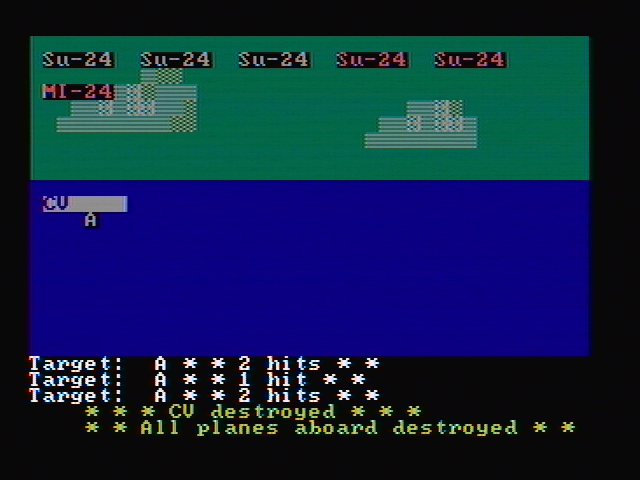 Gulf Strike IBM PC/Compatibles Screenshot: All planes destroyed...