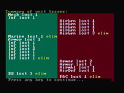 Gulf Strike for IBM PC/Compatibles - Summary of unit losses...