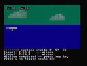 Gulf Strike for IBM PC/Compatibles - An air-sea battle begins.