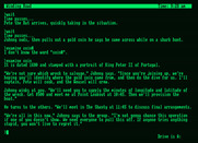 Cutthroats for Amstrad PCW - Looks like we're on a quest for a gold coin!