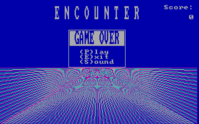 Encounter IBM PC/Compatibles Screenshot: Title screen.