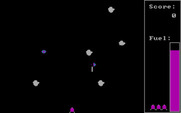 Encounter for IBM PC/Compatibles - Gameplay; avoid asteroids and alien fire!