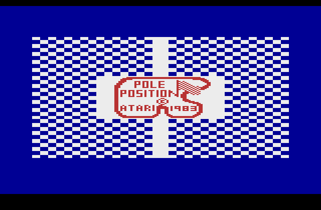 Pole Position Atari 2600 Screenshot: Title screen.