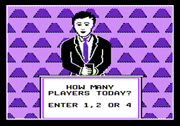 $100,000 Pyramid, The Apple II Screenshot: How many players today?