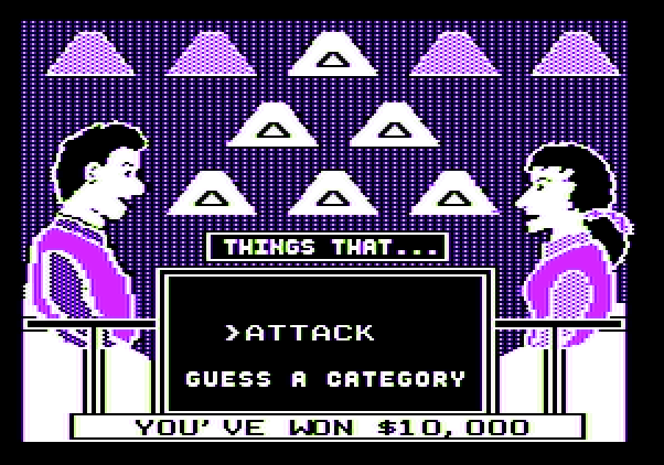 $100,000 Pyramid, The Apple II Screenshot: You've won!